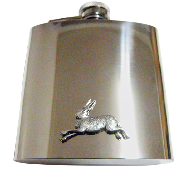 Running Rabbit Large Flask - Picture 1 of 1